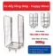 Xe đẩy lồng thép,Xe đẩy châm hàng siêu thị, nhà kho - Happy Move