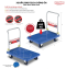 Xe đẩy hàng sàn nhựa gấp gọn tải trọng 450kg - Happy Move