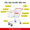Xe đẩy mua sắm siêu thị 75L