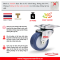 Bánh xe đẩy PU tải nhẹ càng xoay, bánh xe nhựa nhỏ - Pareo