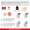 Bánh xe đẩy tải nhẹ Nylon càng inox 304 xoay có khóa - Pareo