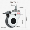 Bánh xe y tế, bánh xe giường bệnh, bánh xe TPR cọc vít xoay 75mm, 100mm, 125mm - Pareo