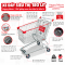 Xe đẩy siêu thị 180L, xe đẩy mua sắm cho siêu thị - Happy Move
