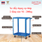 Xe đẩy dụng cụ thép 2 tầng size M 200kg, xe đẩy 3 tầng thép - Happy Move