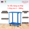 Xe đẩy dụng cụ thép 2 tầng size L 200kg, xe đẩy 3 tầng thép - Happy Move