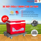 Xe đẩy không tay cầm, xe đẩy sàn nhựa với tải trọng từ 100-150 kg. Bánh xe cao su màu xám - Happy Move