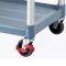 Bánh xe chuyên dụng cho xe đẩy thức ăn 3 tầng và xe dọn bát đĩa nhà hàng, khách sạn, bánh xe đẩy TPR cao su xám, bánh xoay 360 độ - Pareo