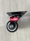 Bánh xe đẩy hàng PVC màu đen tải nhẹ xoay 360 độ, 40mm - PAREO