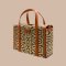 The Adah Mini Vintage Bag - Natural Sedge Material-Signature Brown