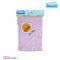 M.Ma.Me. Hooded interlock blanket Embroidered Hello Baby