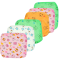 M.Ma.Me. 6 Pack Cotton Hand & Face Towels  Printed Bear Pattern