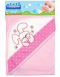 M.Ma.Me.Hooded interlock blanket Embroidered Bear and Rabbit
