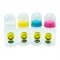 2 Pack Set  (3 Pack Silicone Nipple Size (L) & 4 Oz Round shape bottle  with Nipple