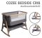 Tutti bambini Cozee bedside Crib set เตียงเด็กแรกเกิด (มีล้อ+โยกได้)