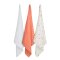 CLEVAMAMA ผ้าอ้อมทารก Bamboo Muslin Cloths Coral  (27x27 นิ้ว) (0m+)