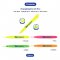 ปากกาเน้นข้อความ Amos Dry Highlighter 4 สี (ยกเซ็ต 20 ด้าม x สีละ 5 ด้าม)