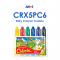 Amos Colorix Silky Crayon Classic (6 สี) ขนาด 12 mm
