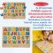 [มีเสียง] รุ่น 0340 พัซเซิลตัวอักษร ABC มีเสียง 26 ชิ้น ไม่มียี่ห้ออื่น Melissa & Doug Alphabet Sound Puzzle