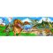 [48ชิ้น] รุ่น 442 จิ๊กซอจัมโบ้ รุ่นไดโนเสาร์ ต่อแล้วขนาด 122 x 46 cm  Melissa & Doug  Land of Dinosaurs Floor Puzzle