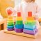 [21ชิ้น 3เสา] รุ่น 0567 บล๊อกหยอด 3 เสา Melissa & Doug Geometric Stacker