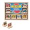 [หมึกล้างออก] รุ่น 2391 ชุดเซ็ทสแต๊มป์ ชุดยานพาหนะ Melissa & Doug My First Wooden Stamp Set - Vehicles