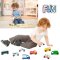 [9ชิ้น] รุ่น 3170 ชุดรถของเมือง Utility Vehicles รถของเล่น Melissa & Doug Wooden Town Vehicles