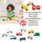 [9ชิ้น] รุ่น 3170 ชุดรถของเมือง Utility Vehicles รถของเล่น Melissa & Doug Wooden Town Vehicles