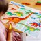 [1แผ่นรียูส] รุ่น 5027 แผ่นรองจานเขียนลบได้ รูปไดโนเสาร์ Melissa & Doug ร Write-A-Mat Learning Mat - Dinosaurs