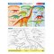 [1แผ่นรียูส] รุ่น 5027 แผ่นรองจานเขียนลบได้ รูปไดโนเสาร์ Melissa & Doug ร Write-A-Mat Learning Mat - Dinosaurs