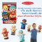 [4ตัว] รุ่น 9086 หุ่นมือเด็ก รุ่นอาชีพ 4 ตัว ผ้านิ่มมาก Melissa & Doug Jolly Helpers Hand Puppet