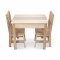 Melissa & Doug รุ่น 2427  Wooden Table & Chairs - Natural ชุดโต๊ะและเก้าอี ทำจากไม้อย่างดี ใช้สีไม้ธรรมชาติ