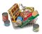 [ตะกร้า 9ชิ้น] รุ่น 5171 ตะกร้าช้อปปิ้งพร้อมอาหาร สเตนเลส 29x24x15cm Melissa & Doug Grocery Basket