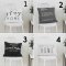  'HOME' pillow case