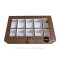 กล่องนาฬิกา 10 เรือน สีน้ำตาล สีสว่าง หุ้มหนังเกรดพรีเมี่ยม  Premium 10 Watches Box Storage Organizer หมอนนาฬิกานิ่ม กล่องใส่นาฬิกาเรือนใหญ่