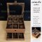 Watches Box Storage กล่องนาฬิกา 9 เรือน 2 ชั้น ลิ้นชัก หุ้มหนังและกำมะหยี่อย่างดี เกรดพรีเมี่ยม หรูหรา ใช้งานได้นาน 