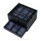 Watches Box Storage กล่องนาฬิกา 9 เรือน 2 ชั้น ลิ้นชัก หุ้มหนังและกำมะหยี่อย่างดี เกรดพรีเมี่ยม หรูหรา ใช้งานได้นาน 