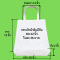 กระเป๋าผ้าดิบหูหิ้วมีก้นขนาด 10x12 นิ้ว ราคาถูก ใบละ 26 บาท ขั้นต่ำ 100 ใบ ส่งฟรีทั่วประเทศ