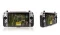 White and black handheld integrated ground station with map  background screen 