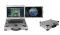 Light grey dual screen ground station with earth globe and maps inside 