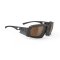 Agent Q Black Matte / with 3 lenses Hi - Altitude + Multilaser Gold + Transparent
