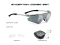Exception Titanium / Laser Black + Transparent Lens Combo Set