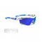Tralyx Olympics Limited Edition White Carbon / 2 lenses ( Multilaser Blue + Transparent)