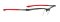 Frame Indyo SUF 02 Black Streaked / Red * ราคาเฉพาะกรอบแว่น ไม่รวมคลิปออนสายตา ( Frame only )