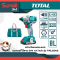 TOTAL ชุดสว่านไขควงกระแทกแบตเตอรี่ไร้สาย 20V รุ่น TIRLI2002