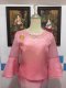 เสื้อไหมแก้วคอกลมปักฉลุ3