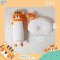 PAPA BABY หมอนข้าง/หมอนหลุม รุ่น PLW-D651-2AB ลายน้องanimal ผลิตจากผ้า Spendex นุ่ม เบาสบาย