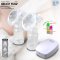 PAPA Electric Breast Pump เครื่องปั๊มนมไฟฟ้าแบบคู่ น้ำหนักเบา พกพาง่าย รองรับสาย แถมฟรี !! ขวดนม 2 ขวด  USB รุ่น PRRH328