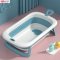 FIN อ่างอาบน้ำเด็กพับได้ วัดอุณหภูมิได้ รุ่นUSEST080 อ่างอาบน้ำกันลื่น กะละมังอาบน้ำเด็ก รักษาอุณภูมิ  อ่างอาบน้ำเด็ก