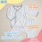 PAPA ชุดนอนเด็กผูกหน้าแขน-ขายาว กางเกงต่อเป้า Cotton 100% ชุดเด็กอ่อน 3M/6M/9M ไม่เกิน 8 กก. รุ่น CCPKA01-03