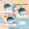 FIN หมวกอาบน้ำเด็ก หมวกสระผมเด็ก รุ่น ST154 กันน้ำ กันแชมพูเข้าตา ปรับขนาดได้ เหมาะสำหรับเด็กไม่เกิน 5Y